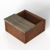 Zitbank - Recht 60x45.5 cm Douglas