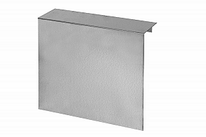 Overzetstuk muurelement Recht 150x30x12.8 cm - Verzinkt