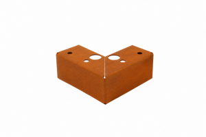 Poten set - 5 cm hoog Corten