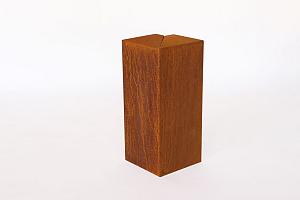 Overzetstuk muurelement hoek - 17x45x12 cm Corten