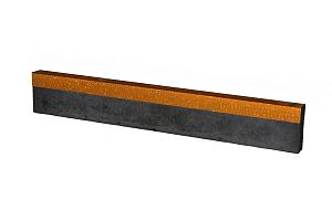 U-profiel Corten gelijkzijdig 300 cm - voor opsluitband 6 cm