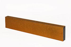 U-profiel Corten ongelijkzijdig 300 cm - voor opsluitband 6 cm