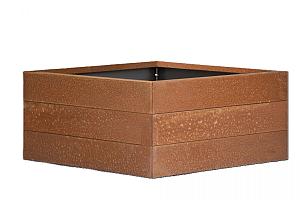 Bloembak Modulair Corten | 42 cm hoog