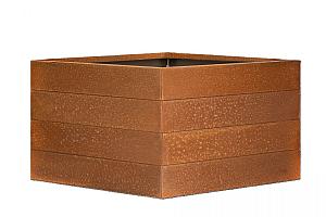 Bloembak Modulair Corten | 56 cm hoog