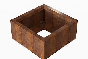 Plantenbak Module+ Corten 60x60x28 cm