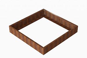 Plantenbak Module+ Corten 180x180x28 cm