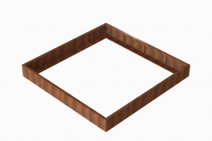 Plantenbak Module+ Corten 240x240x28 cm