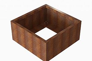 Plantenbak Module+ Corten 90x90x42 cm