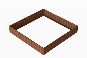 Bloembak Module+ 360x360x56 cm