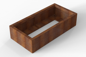 Plantenbak Module+ Corten 120x60x28 cm