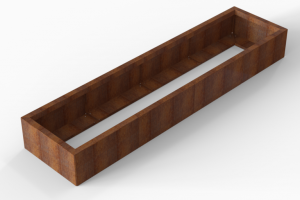 Plantenbak Module+ Corten 240x60x28 cm