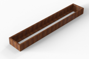 Plantenbak Module+ Corten 360x60x28 cm