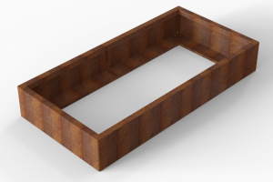 Plantenbak Module+ Corten 180x90x28 cm