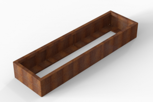 Plantenbak Module+ Corten 210x90x28 cm