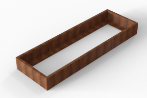Plantenbak Module+ Corten 270x90x28 cm