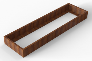 Plantenbak Module+ Corten 300x90x28 cm