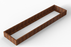 Plantenbak Module+ Corten 360x90x28 cm