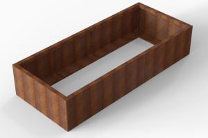 Plantenbak Module+ Corten 210x90x42 cm