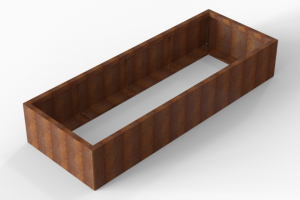 Plantenbak Module+ Corten 240x90x42 cm