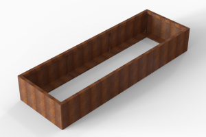 Plantenbak Module+ Corten 270x90x42 cm