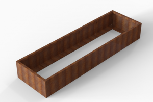 Plantenbak Module+ Corten 300x90x42 cm