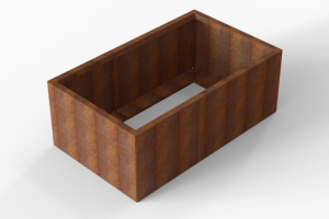 Plantenbak Module+ Corten 150x90x56 cm