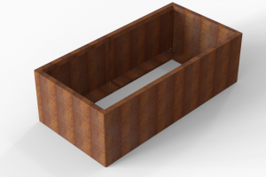 Plantenbak Module+ Corten 180x90x56 cm
