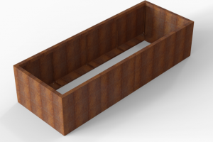 Plantenbak Module+ Corten 240x90x56 cm