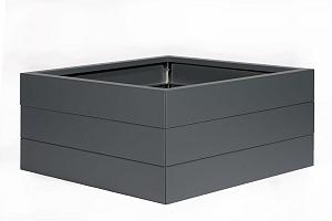 Bloembak Modulair Antraciet | 42 cm hoog 