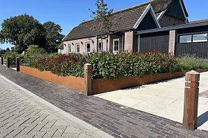 Borderpaneel Flex 56 cm + toebehoren - 220x56x3.5 cm (LxHxB) Verzinkt