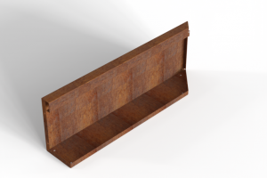 Uitwendig hoekpaneel-L (B) 90x28 cm