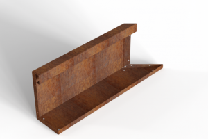 Inwendig hoekpaneel-L (C) 60x28 cm