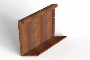 Parallel paneel-L (E) 60x56 cm