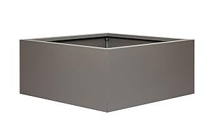 Bloembak vlak - 90x90x40 cm Taupe