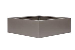 Bloembak vlak - 120x120x40 cm Taupe