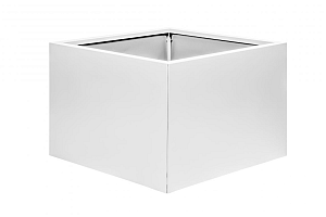 Plantenbak Vlak Wit | 40 cm hoog