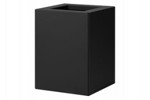 Bloembak vlak - 30x30x40 cm Grafiet zwart