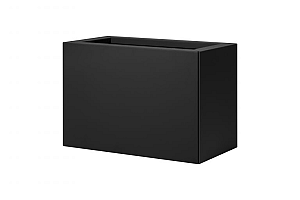 Bloembak vlak - 30x60x40 cm Grafiet zwart