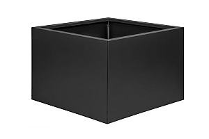 Bloembak vlak - 60x60x40 cm Grafiet zwart