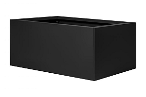 Plantenbak Vlak Grafietzwart 90x60x60 cm
