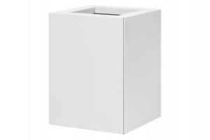 Bloembak vlak - 30x30x60 cm Wit