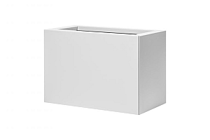 Bloembak vlak - 30x60x40 cm Wit