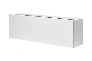 Bloembak vlak - 30x120x40 cm Wit