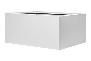 Bloembak vlak - 60x90x40 cm Wit