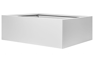 Bloembak vlak - 120x150x40 cm Wit