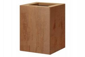 Bloembak vlak - 30x30x40 cm Corten
