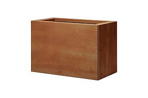 Bloembak vlak - 30x60x40 cm Corten