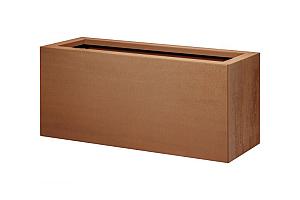 Bloembak vlak - 30x90x40 cm Corten