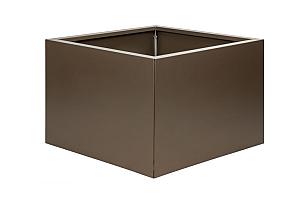 Bloembak vlak - 60x60x40 cm Supra bruin