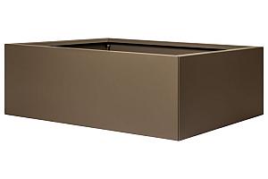 Bloembak vlak - 120x150x40 cm Supra bruin